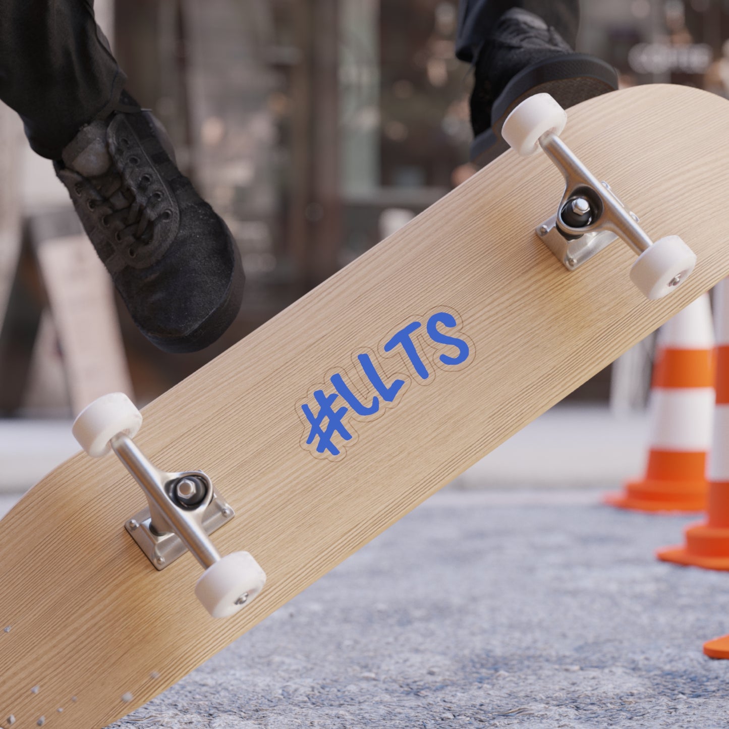 #LLTS Die-Cut Transparent Outdoor Sticker — Weatherproof Laptop & Car Decal