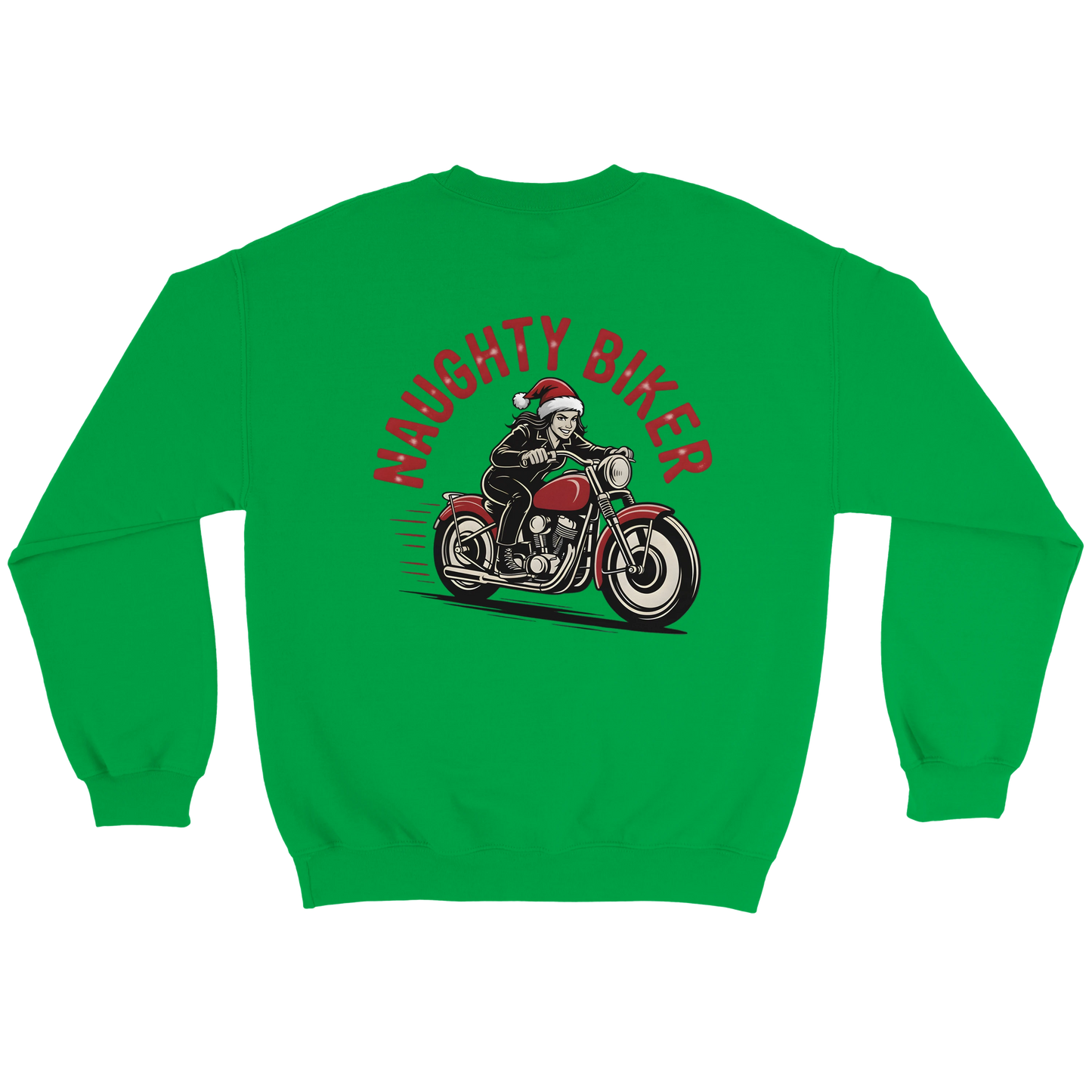 Naughty/Nice Biker Crewneck Sweatshirt