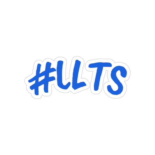 #LLTS Die-Cut Transparent Outdoor Sticker — Weatherproof Laptop & Car Decal