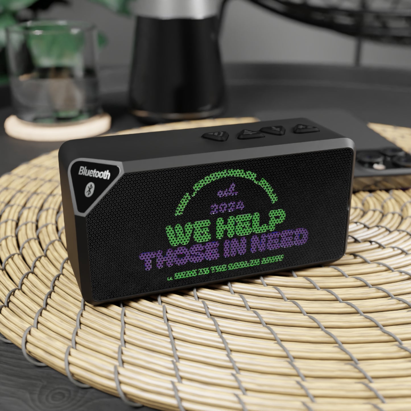 Goblin Army Green & Purple ‘Jabba’ Graphic Bluetooth Portable Speaker