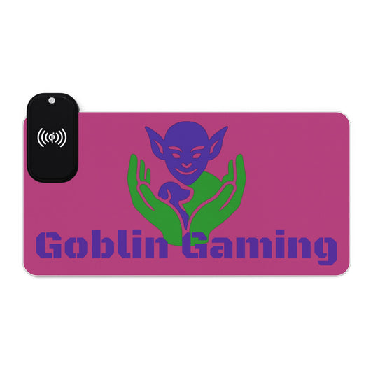 Goblin Gaming LED Gaming Mouse Pad with Wireless Charging