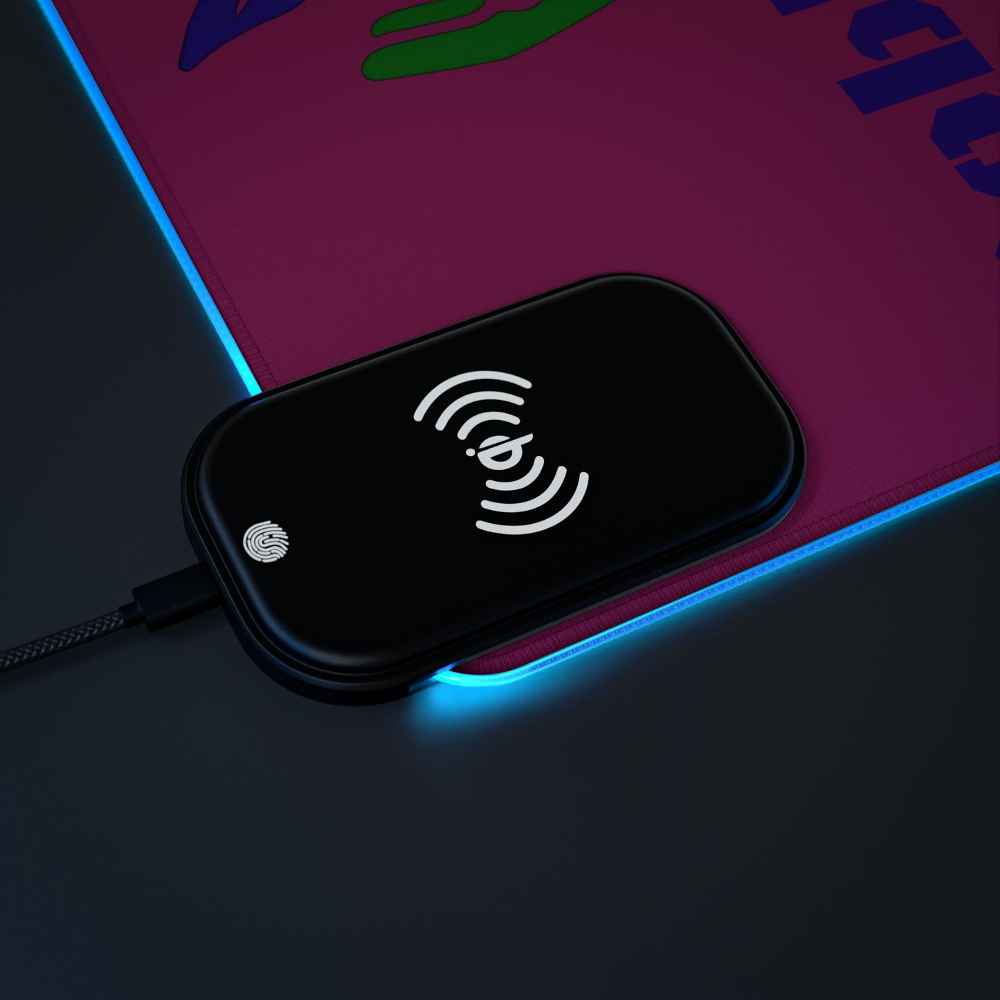 Goblin Gaming LED Gaming Mouse Pad with Wireless Charging