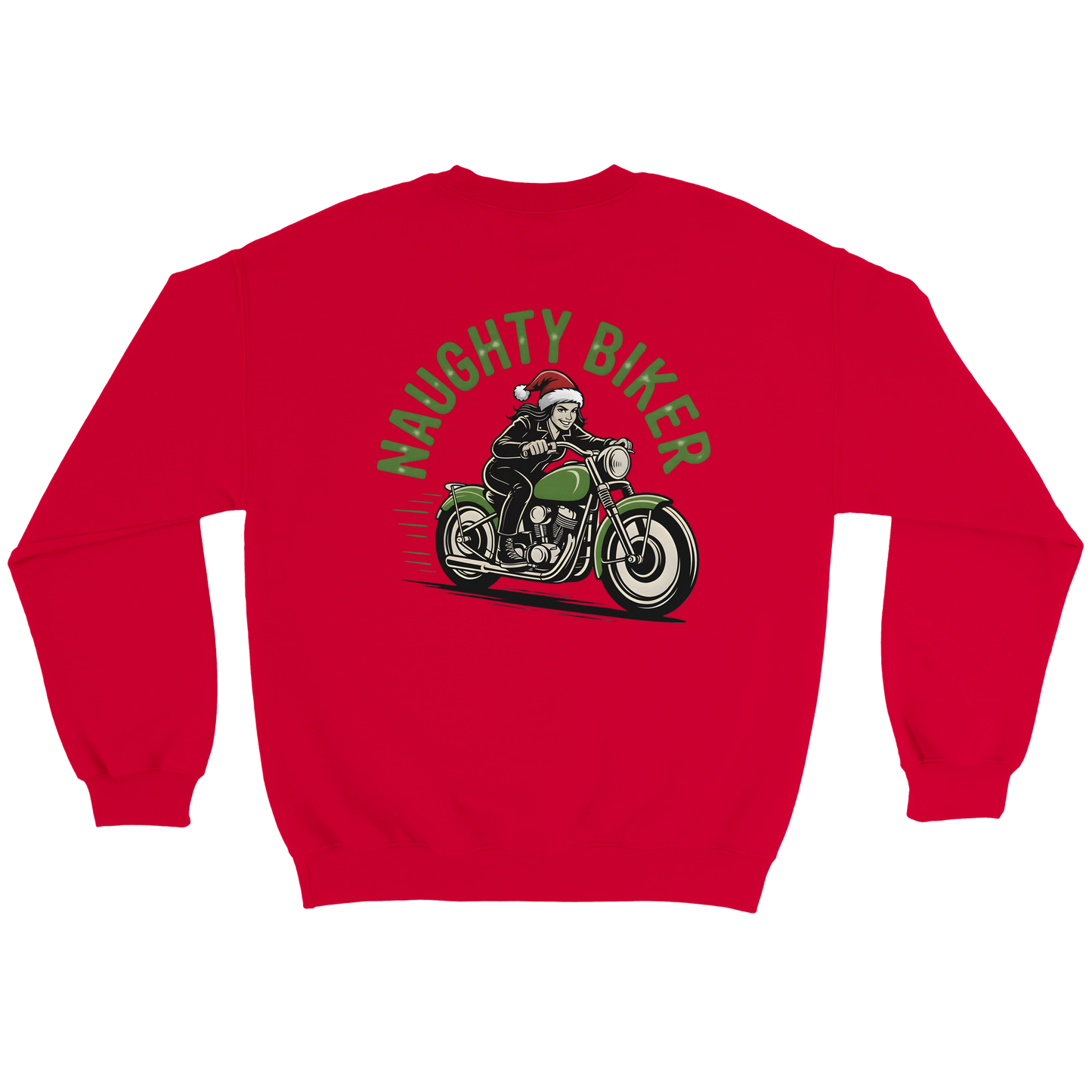 Naughty/Nice Biker Crewneck Sweatshirt
